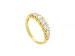 Eternity k9 gold ring with white zirkons (S233869)